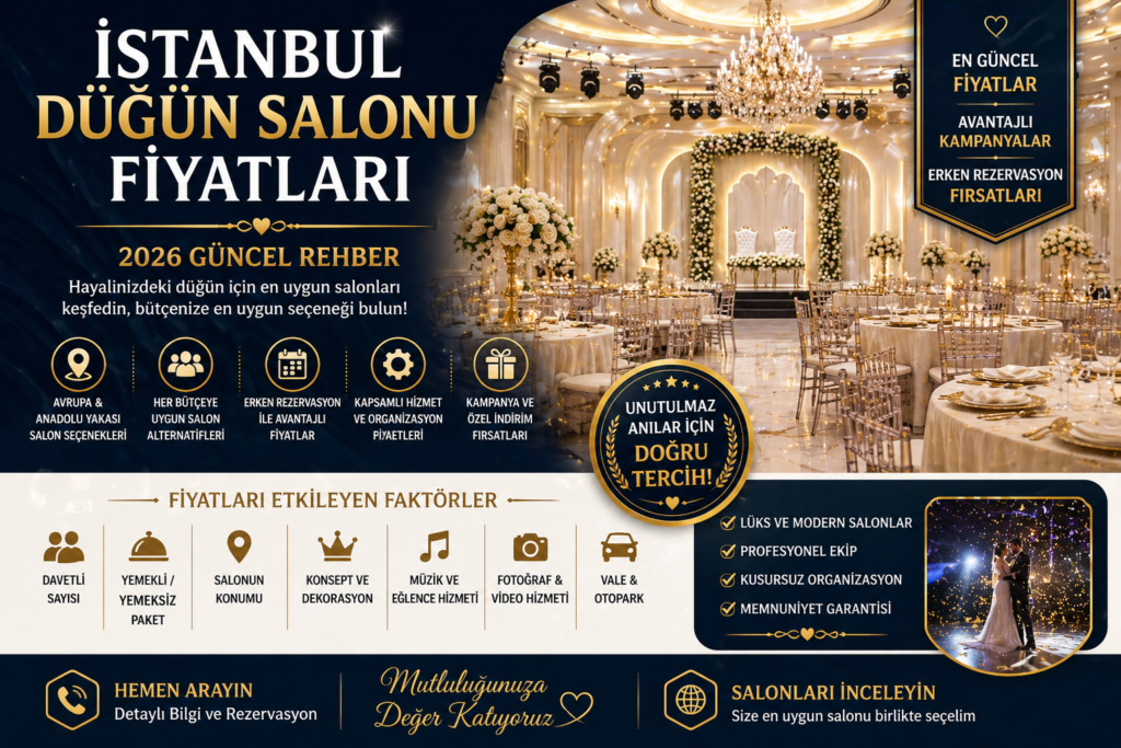 İstanbul Düğün Salonu Fiyatları